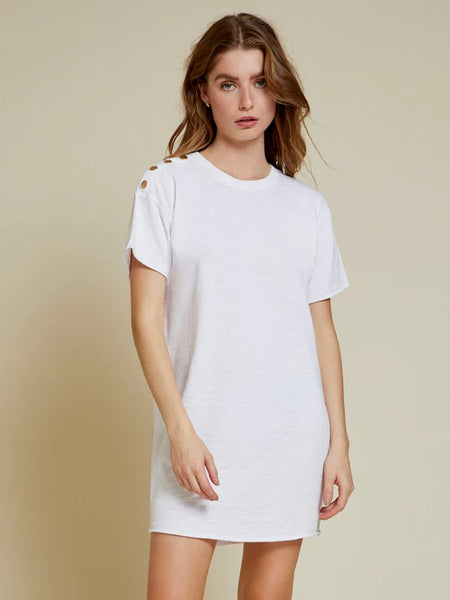 Rowan T-Shirt Dress - Optic White