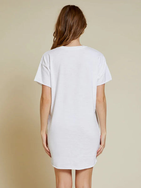 Rowan T-Shirt Dress - Optic White
