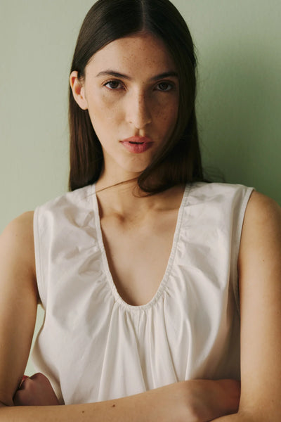 Meadowline Poplin Dress - Optic