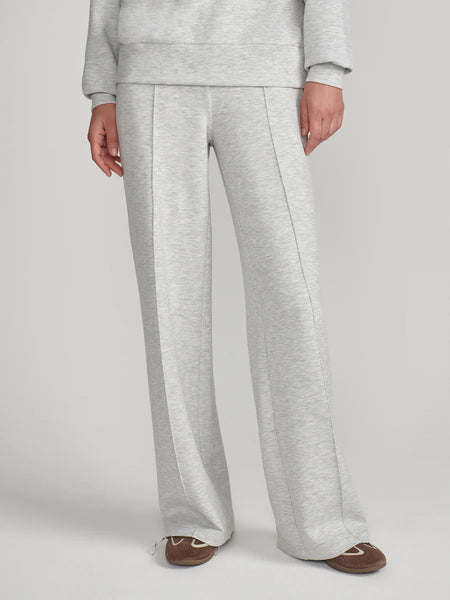 Wide Leg Pant 28" - Light Grey Marl