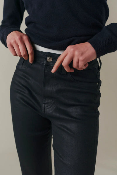 Austin Stretch Bootcut Jeans - Coated Knight