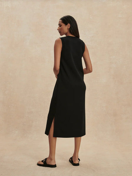 Kyler Tank Midi Dress - Black