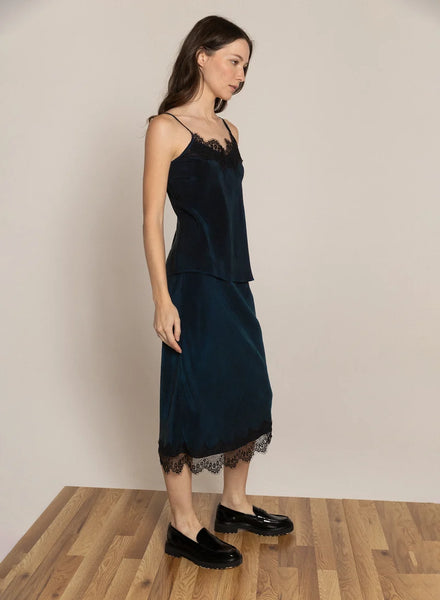 Regan Lace Cami - Blue/Black