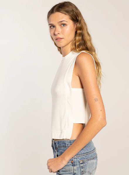 Mason Open Side Top - Parchment