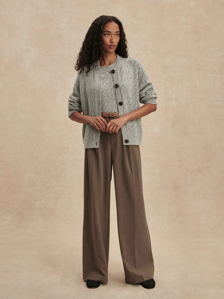 Hossler Knit Cardigan - Grey Melange