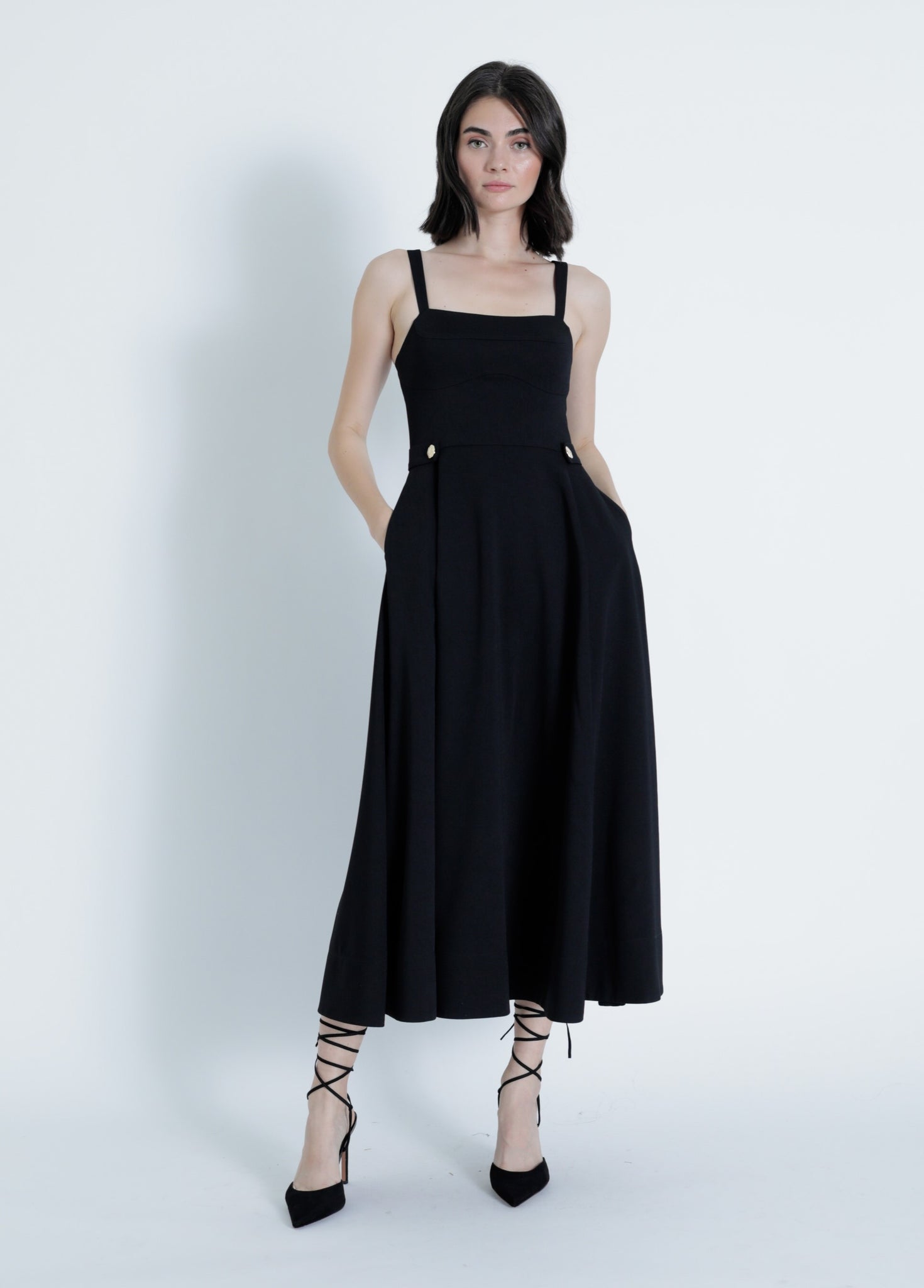 Sawyer Midi Dress - Black