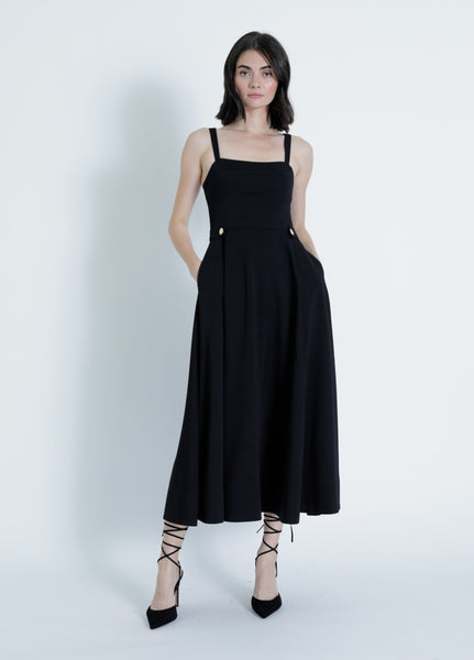 Sawyer Midi Dress - Black