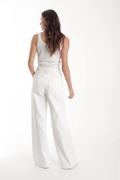 Zaya Knit Tank Top - White