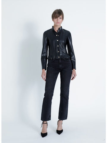 Scarlett Vegan Leather Jacket - Black