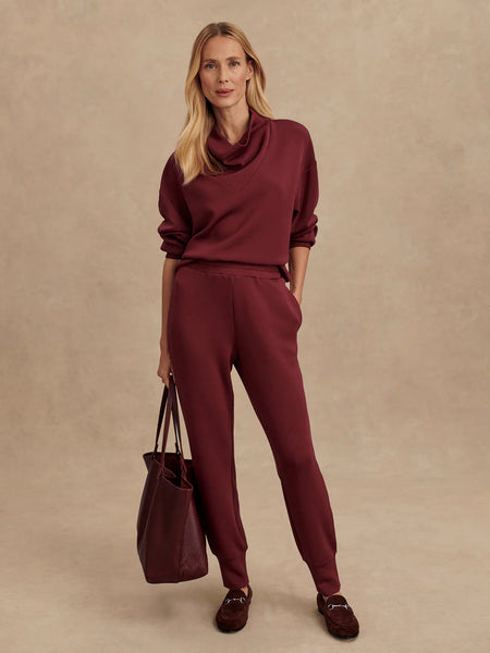 The Slim Cuff Pant 27.5 - New Maroon