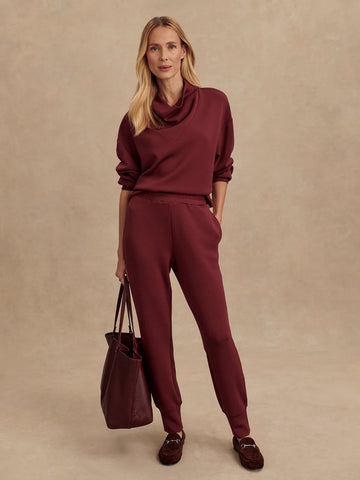 The Slim Cuff Pant 27.5 - New Maroon