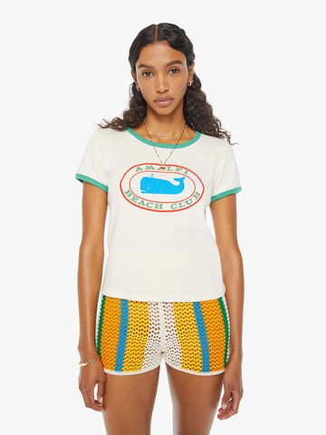 Itty Bitty Ringer Tee - Amalfi Beach Coast