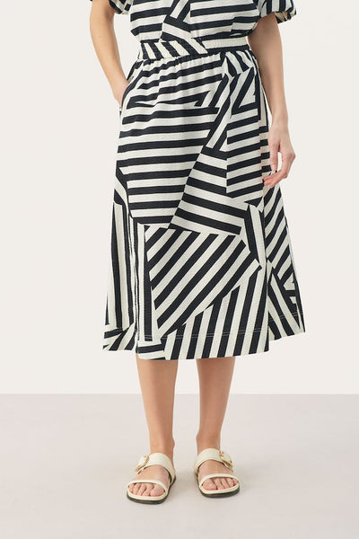 Emmeline Skirt - Deconstructed Stripe