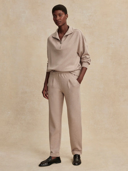 The Rolled Cuff Pant 28.5" - Taupe Marl