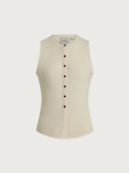 Latia Button Through Tank - Birch