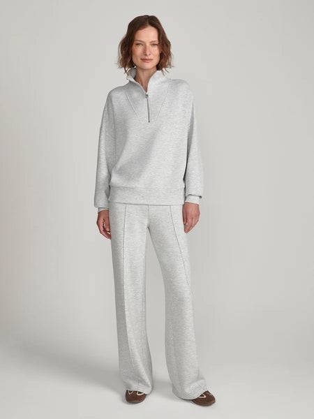 Wide Leg Pant 28" - Light Grey Marl