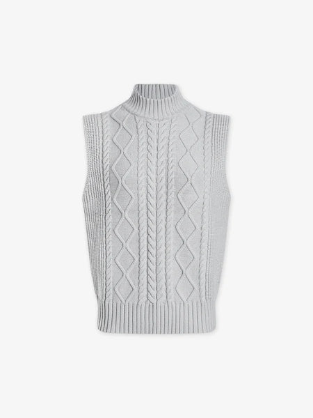 Joilette Roll Neck Vest - Harbour Mist