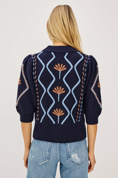 Addy Sweater - Floral Cables