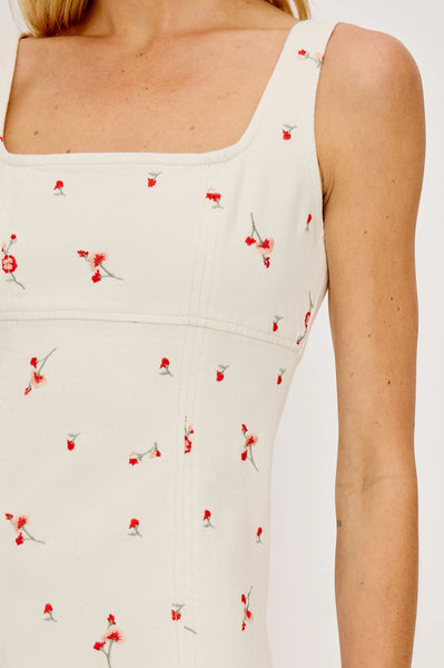 Altadena Dress - Ecru Romantic Floral