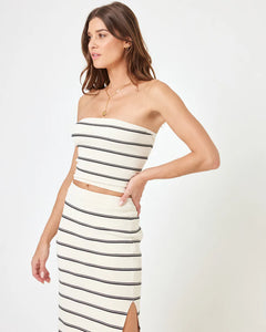 Amalfi Tube Top - Mykonos Stripe