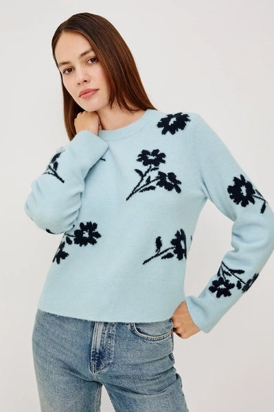 Anise Sweater - Winter Blue Floral