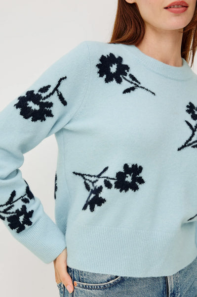 Anise Sweater - Winter Blue Floral
