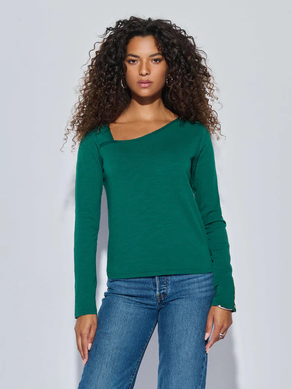 Anita Asymmetrical Top - Forest