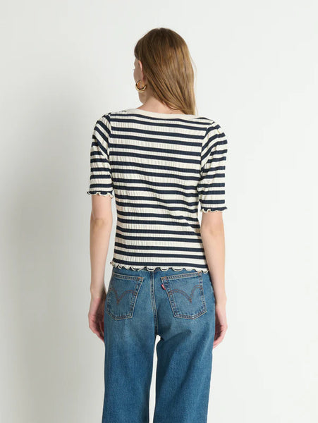 April Envelope Top - Crinkle Stripe