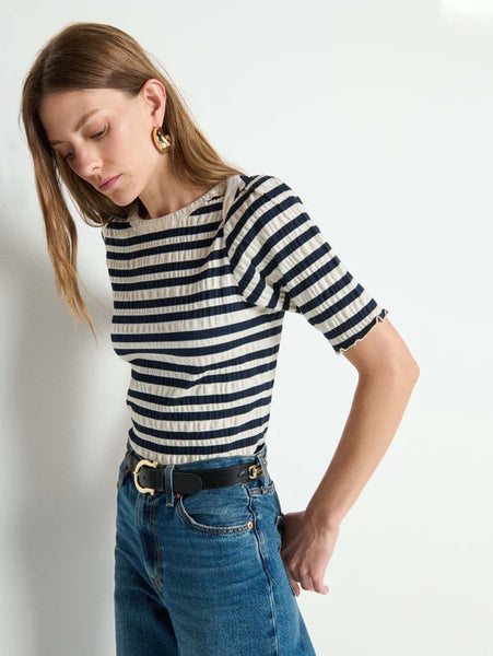 April Envelope Top - Crinkle Stripe