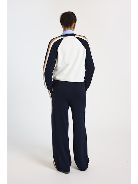 Valerie Stripe Bomber - Ivory