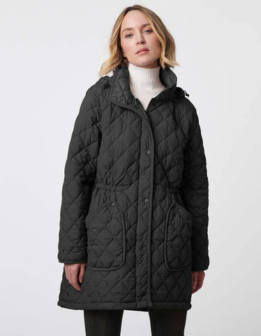 Quilted Puffer Jacket - Black