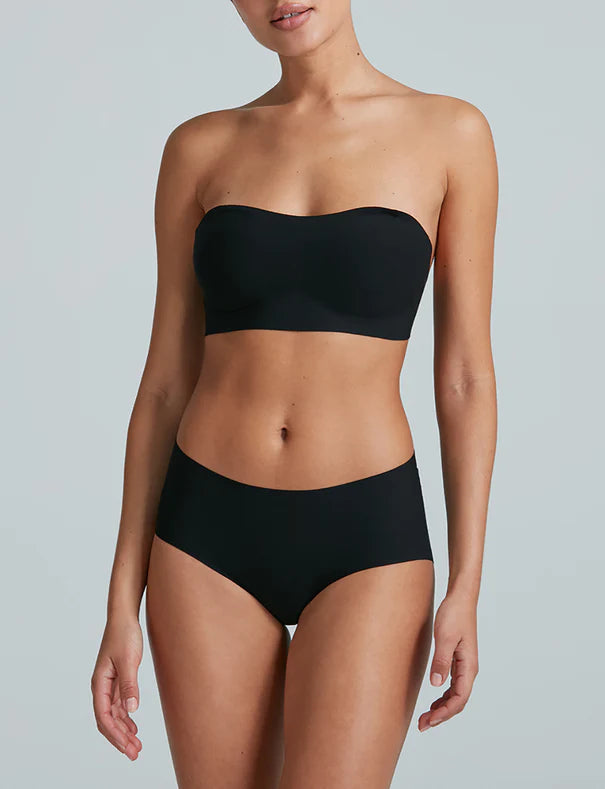 Butter Soft-Support Strapless Bralette - Black