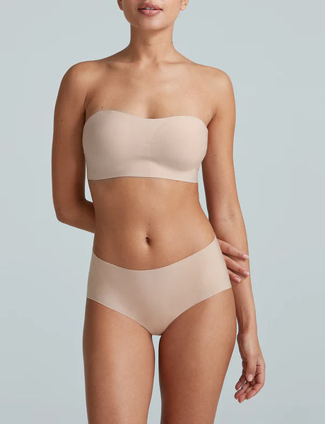 Butter Soft-Support Strapless Bralette - Beige