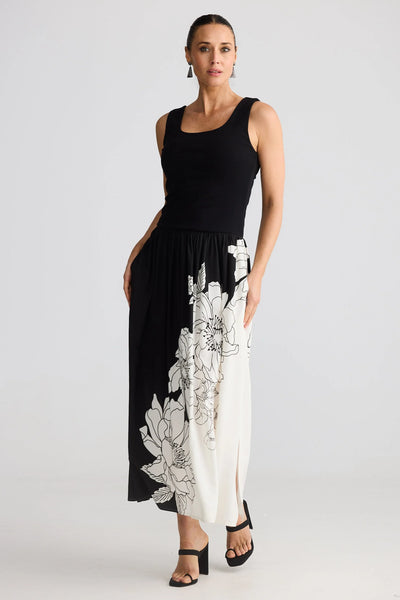 Maya Dress - Noir Bloom