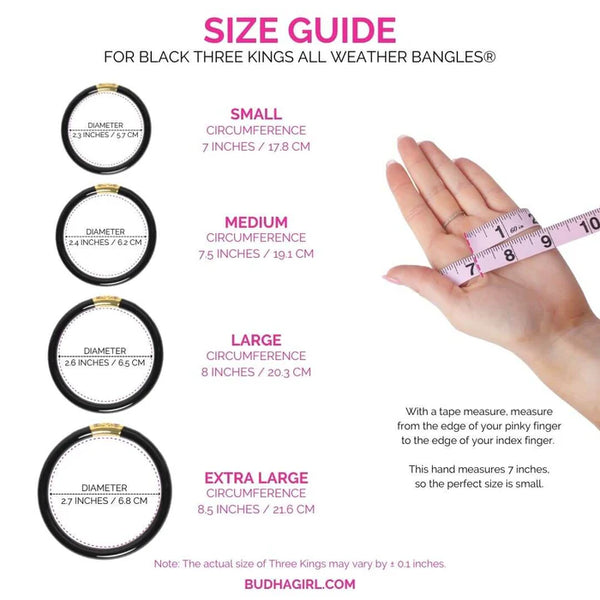 Three Kings All Weather Bangles® - Black