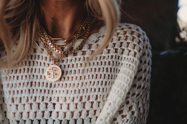 Margot Paper Clip Chain Necklace - Gold