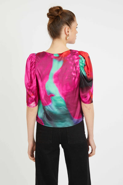 Arden Top - Blur Iris Bloom