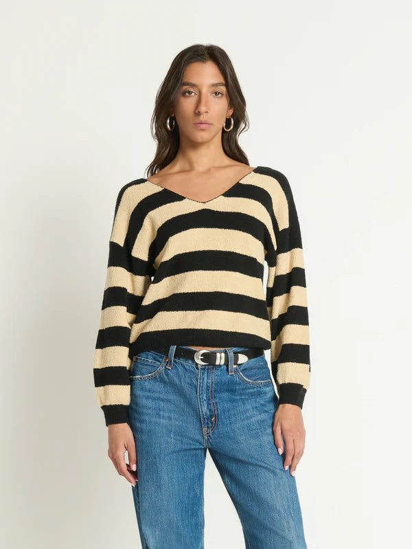 Carmine Pullover - Butterscotch Stripe