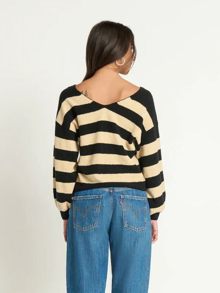 Carmine Pullover - Butterscotch Stripe