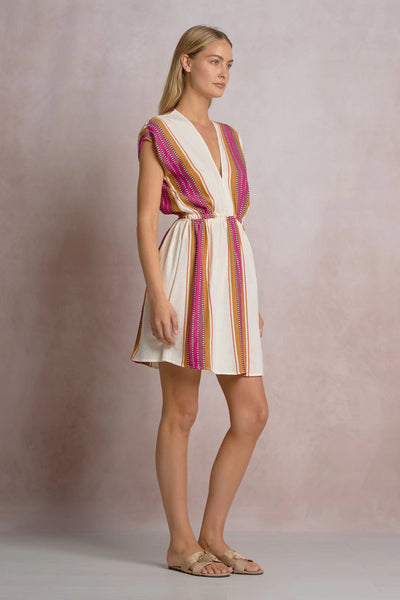 Charlotte Mini Dress - Natural Pink