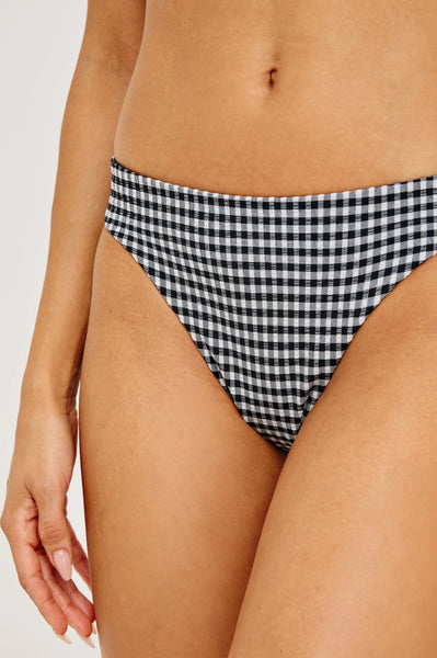 Corsica Bottoms - Black White Gingham