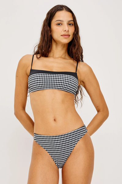 Corsica Bottoms - Black White Gingham