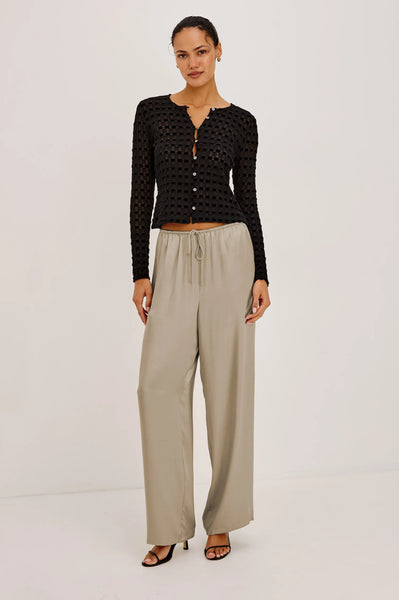 Cyrah Top - Black Checkerboard