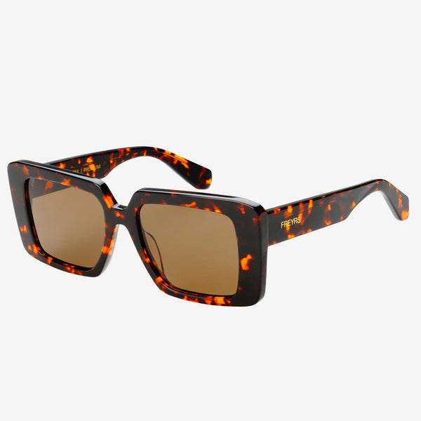 Camilla Rectangular Sunglasses - Brown Tortoise