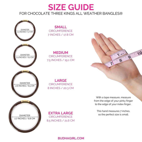 Three Kings All Weather Bangles® - Chocolate