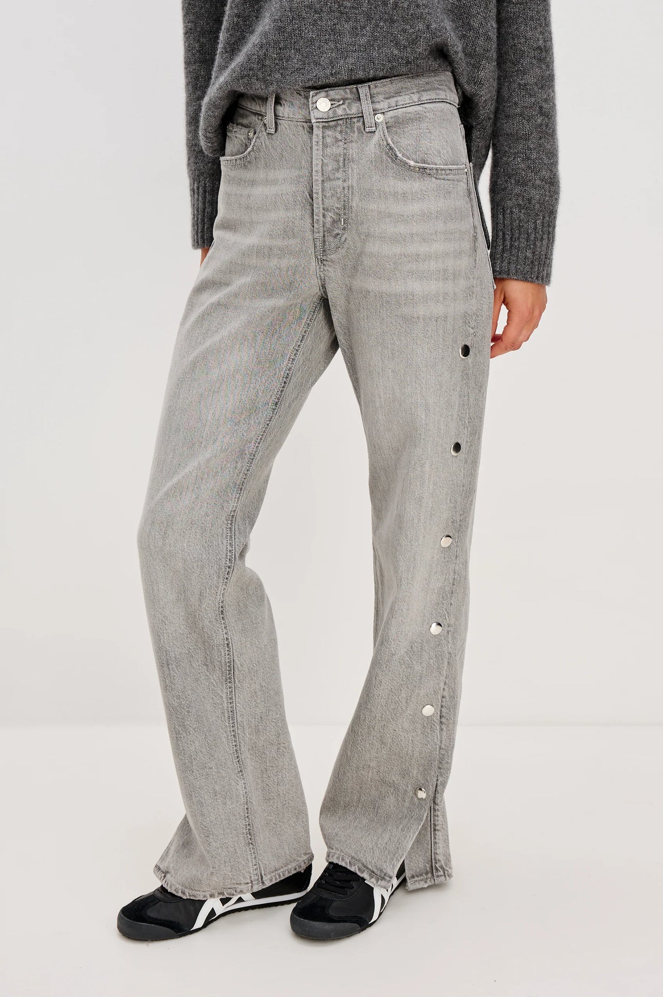 Del Mar Baggy Jean - Stone Grey
