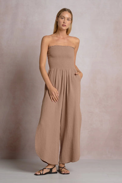 Angie Jumpsuit - Taupe