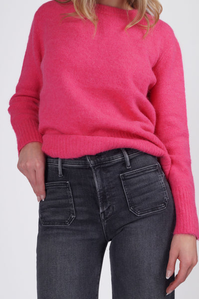 Ivy Crewneck Sweater - Hot Pink