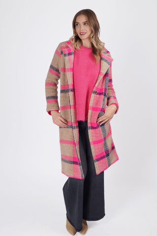 Siena Jacket - Pink Plaid