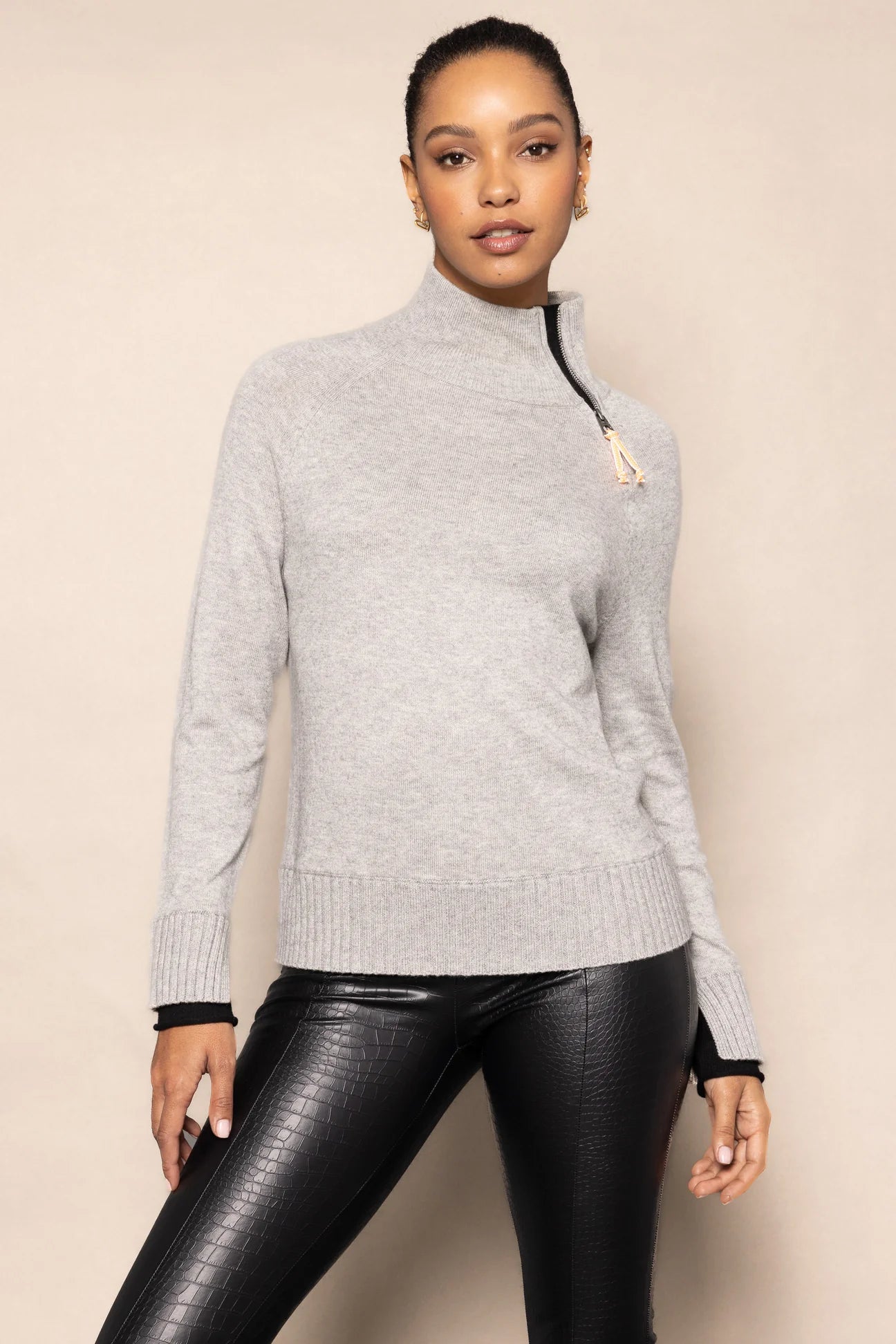 Cuffed Up Sweater - Silver